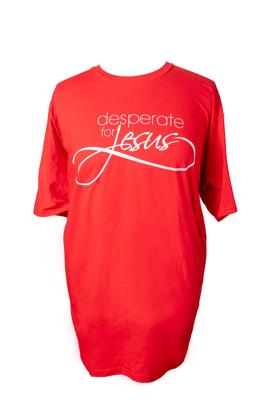 Red Shirt w/ White DFJ Imprint